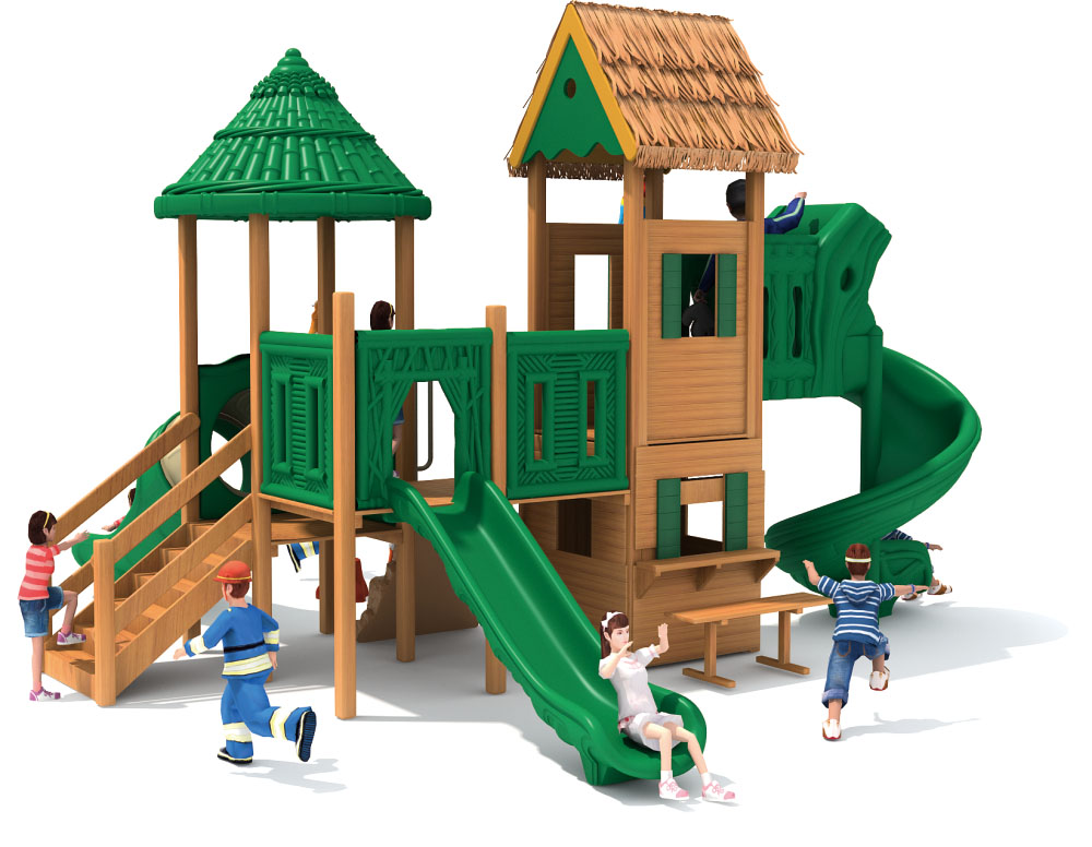 Aire de jeux en bois Bamboo Garden Landscape Park Series HD-MZY007-21390