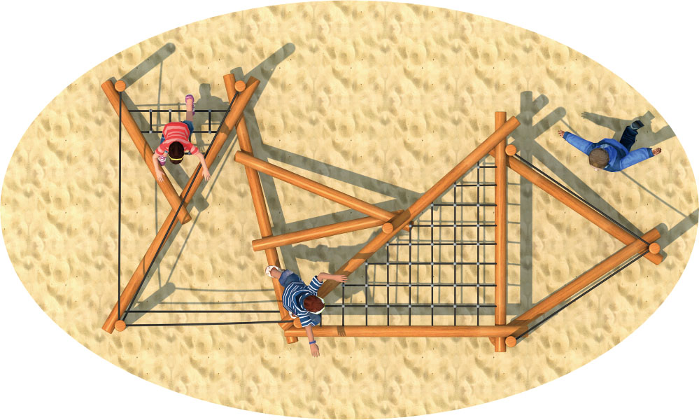 Équipement d'expansion en bois pour aire de jeux en bois série HD-MTZ024-21397
